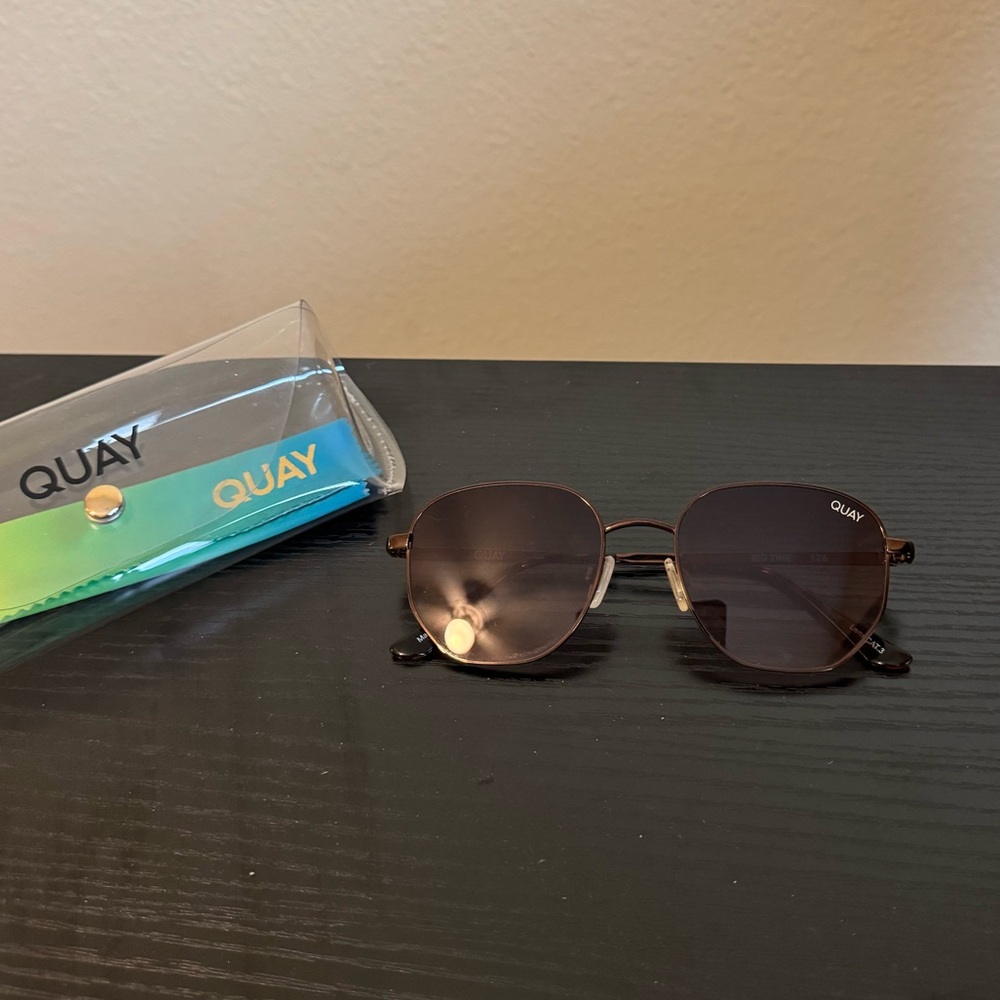 Quay Australia Big Time 126 Brown Sunglasses